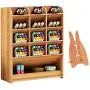 Marbrasse Wooden Desk Organizer, Multi-Functional DIY Pen Holder Box, Desktop Stationary, Home Office Supply Storage Rack with Drawer (B12-Cherry Color) Marbrasse Wooden Desk Organizer, Multi-Functional DIY Pen Holder Box, Desktop Stationary, Home Office Supply Storage Rack with Drawer (B12-Cherry Color)