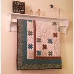 Wall Quilt Hanger with Shelf