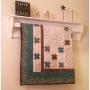 Wall Quilt Hanger with Shelf