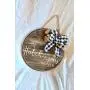 Personalized Wooden Door Hanger | Circle Door Hanger | 16 Inch Door Hanger | Farmhouse Door Hanger