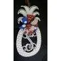 Patriotic Pineapple Monogram Door Hanger Decor Summer Pineapple Decor Monogram Pineapple Welcome Independence Day Decor Pineapple Door Hanger Monogram Wedding Gift Double Door Hangers July Decor