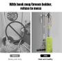 SYOSIN Mop Broom Holder Heavy Duty Hooks Hanger Wall Mounted Stainless Steel Organizer for Lanudry Garden Garage Tools Rack Storage Durable