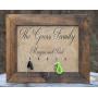 Wall Key Hanger - Key Holder - Family Established Sign - Personalized Gift - Wall Key Rack - Family Name Sign - Wedding Shower Gift - Decor