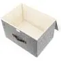 TYEERDEC Foldable Storage Bins 2 Pack Storage Boxes with Lids and Handles Storage Baskets in Cotton and Linen Storage Organizers for Toys, Shelves, Clothes, Papers and Books etc. (Gray) TYEERDEC Foldable Storage Bins 2 Pack Storage Boxes with Lids and Handles Storage Baskets in Cotton and Linen Storage Organizers for Toys, Shelves, Clothes, Papers and Books etc. (Gray)