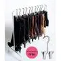 Boot Organizer: The Boot Rack Garment & Boot Rack - Fits in Most Closets (The Boot Rack with 6 Gripz Hangers)
