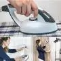 Pure Enrichment PureSteam Duo Pressurized Steamer-Heavy Duty 1600-Watt Power 1 Liter Water Tank, Built-in Ironing Board Deluxe Garment Hanger Clips, Stainless Steel