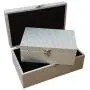 MODE HOME Silvery Glitter Wooden Jewelry Storage Boxes Decorative Treasure Boxes Set of 2 MODE HOME Silvery Glitter Wooden Jewelry Storage Boxes Decorative Treasure Boxes Set of 2