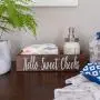 MAINEVENT Nice Butt Bathroom Decor Box, 2 Sides - Funny Gift, Funny Toilet Paper Holder Perfect for Farmhouse Bathroom Decor, Toilet Paper Storage, Rustic Bathroom Decor, or Diaper Organizer (Brown)