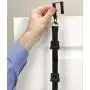 Perfect Curve BragRack18 Over-The-Door Purse Organizer, Two Straps, Holds Up To 18 Bags, Black