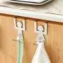 CAIYCAI 2Pcs Stainless Steel Over Door Tableware Hooks Kitchen Cabinet Drawer Clothes Holder Hanger Home Storage CAIYCAI 2Pcs Stainless Steel Over Door Tableware Hooks Kitchen Cabinet Drawer Clothes Holder Hanger Home Storage