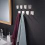 ZUNTO Towel Hooks/Adhesive Hooks - Heavy Duty Wall Hook Hanger Bathroom Office Hooks Stainless Steel Waterproof Hooks for Hanging Kitchen Home-8 Packs