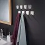 ZUNTO Towel Hooks/Adhesive Hooks - Heavy Duty Wall Hook Hanger Bathroom Office Hooks Stainless Steel Waterproof Hooks for Hanging Kitchen Home-8 Packs