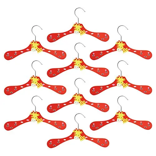 Harbour Houseware Wooden Children Clothes Kids Coat Hangers - Giraffe - Pack of 10 Harbour Houseware Wooden Children Clothes Kids Coat Hangers - Giraffe - Pack of 10