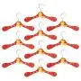Harbour Houseware Wooden Children Clothes Kids Coat Hangers - Giraffe - Pack of 10 Harbour Houseware Wooden Children Clothes Kids Coat Hangers - Giraffe - Pack of 10