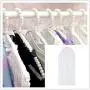 Plastic Pearl Bow Clothes Hangers Hook Rack + Garment Protective Bag Adults Plastic Pearl Bow Clothes Hangers Hook Rack + Garment Protective Bag Adults