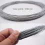 140 Feet Photo Frame Picture Hanging Wire with 50 Pieces D-Ring Picture Hangers with Screws,Stainless Steel Mirror Hanging Rope Supports up to 30 lbs 140 Feet Photo Frame Picture Hanging Wire with 50 Pieces D-Ring Picture Hangers with Screws,Stainless Steel Mirror Hanging Rope Supports up to 30 lbs