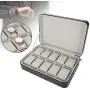 Fdit Watch Display 10 Grids Storage Boxes Zipper Travel Collector Case Organizer Fdit Watch Display 10 Grids Storage Boxes Zipper Travel Collector Case Organizer