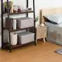CAMEL CROWN Set of 2 Foldable Storage Boxes with Lids and Handles Large Storage Bins Cubes Containers Baskets with Removable Dividers for Home Closet Office Car Boot Clothes Files Books Warm Grey CAMEL CROWN Set of 2 Foldable Storage Boxes with Lids and Handles Large Storage Bins Cubes Containers Baskets with Removable Dividers for Home Closet Office Car Boot Clothes Files Books Warm Grey