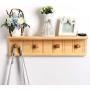 AIDELAI Coat Rack Solid Wood Coatrack Multifunctional Rack Shelf A Clothes Hanger