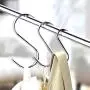 Premium Stainless Steel Metal S Hooks Kitchen Pot Pan Hanger Clothes Storage Rack Polished 10 Pcs/Pack 3 Inches Round