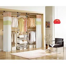 PRINCE HANGER | Deluxe 4 Tier & Shelf Hanger with Curtain | Clothing Rack | Closet Organizer | PHUS-0061, Made in Korea