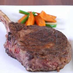 Australian Wagyu Beef Rib Eye Tomahawk Steaks, MS3 - 4 pieces, 26-28 oz ea