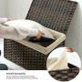 SONGMICS Storage Box, Laundry Hamper with Cotton Liner and Metal Frame, Storage Basket with Lid, Decorative Bin for Bedroom Closet Laundry Room, Rattan-Style, 21.9 x 13.4 x 13.4 Inches, Brown URST56BR SONGMICS Storage Box, Laundry Hamper with Cotton Liner and Metal Frame, Storage Basket with Lid, Decorative Bin for Bedroom Closet Laundry Room, Rattan-Style, 21.9 x 13.4 x 13.4 Inches, Brown URST56BR