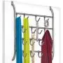 Lynk Over Door or Wall Mount Scarf Holder - Belt, Hat, Jewelry, Accessory Hanger - 16 Hook Organizer Rack - Platinum Lynk Over Door or Wall Mount Scarf Holder - Belt, Hat, Jewelry, Accessory Hanger - 16 Hook Organizer Rack - Platinum