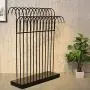 WZP Clothing Display Stand Double Row of Island Clothing Rack,Clothing Store Hook Display Stand,Display Stand Floor Wrought Iron Hanger Rack Floor-Standing/Black / 150CM WZP Clothing Display Stand Double Row of Island Clothing Rack,Clothing Store Hook Display Stand,Display Stand Floor Wrought Iron Hanger Rack Floor-Standing/Black / 150CM