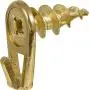 Hillman 122400 Large Self-Drilling Brass Wall Driller Picture Hangers 50lbs Package of 10