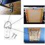 SpzcdZa 52 Pieces Heavy Duty Hanging Picture Frame Hangers D Ring Picture Frame Hangers Double Hole with Screws