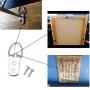 SpzcdZa 52 Pieces Heavy Duty Hanging Picture Frame Hangers D Ring Picture Frame Hangers Double Hole with Screws