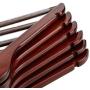 AN&GLOBALS Premium Wooden Clothes Hangers Dress Hanging Coat Suit Hanger Solid Cherry Wood 20pcs.