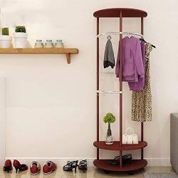 YMJIA Floorstanding Semicircle Creative Coat Rack/Bedroom Living Room/Simple Moveable Clothes Hanger (4 Colors Optional) (Color : A, Size : 60172cm)