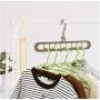 10pcs Random Color Multi-Port Support Circle Clothes Hanger Clothes Drying Rack Multifunction Plastic Scarf Clothes Hangers Hangers Storage Racks