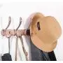 WEBI Coat Rack Wall Mounted,5 Hooks for Hanging Coats,Hook Rack,Hook Rail,Coat Hanger Wall Mount,Antique Copper,2 Packs