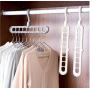 10pcs Random Color Multifunction Support Clothes Drying Rack Creative Clothes Hanger Plastic Scarf Clothes Hangers Hangers Storage Racks