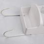 MOOUS Electric Iron Holder Wall Mounted Ironing Board Hanger Hook Ironing Holder Rack Space Saving for Hotel Home Bathroom RVs Campers Apartments(White)
