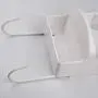 MOOUS Electric Iron Holder Wall Mounted Ironing Board Hanger Hook Ironing Holder Rack Space Saving for Hotel Home Bathroom RVs Campers Apartments(White)
