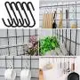 Dreecy 30 Pack S Hooks, Heavy Duty Hangers, Metal Iron Hanger S Hooks Black - for Hanging Pots and Pans, Coffee Mugs, Utensils, Clothes, Jeans, Towels in Kitchen and Closet Shelf