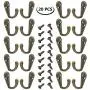 20PCS Wall Hook , No Scratch Bronze Single Coat Robe Hanger Hardware For Dress , Clothes , Jewelry , Heavy Duty C Mounted Towel Hooks With 40 Screws , Display For Kitchen , Home , Office, Closet 20PCS Wall Hook , No Scratch Bronze Single Coat Robe Hanger Hardware For Dress , Clothes , Jewelry , Heavy Duty C Mounted Towel Hooks With 40 Screws , Display For Kitchen , Home , Office, Closet