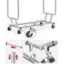 Gotobuy Heavy Duty Garment Clothes Rack Hanger Holder Double Rolling Rack