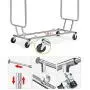 Gotobuy Heavy Duty Garment Clothes Rack Hanger Holder Double Rolling Rack Gotobuy Heavy Duty Garment Clothes Rack Hanger Holder Double Rolling Rack