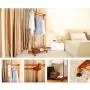 HL-TD Household Coat Rack Hanger Hooks Clothes Coat Stand Bags Stand Shoes Hats Rack 155cm Simple (Color : Honey Color)