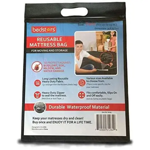 Mattress bags For Moving and Storage, Reusable Zippered Durable Waterproof bed protector cover 4 Sizes available Twin Mattress bags For Moving and Storage, Reusable Zippered Durable Waterproof bed protector cover 4 Sizes available Twin