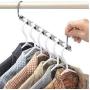 10PC Half Toroidal Universal Metal Clothes Closet Hangers Clothing Organizer Hangers Clothing Organizer Clothes Hanger Rack Decoration 10PC Half Toroidal Universal Metal Clothes Closet Hangers Clothing Organizer Hangers Clothing Organizer Clothes Hanger Rack Decoration