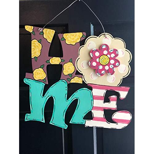 Home Interchangeable Door Hanger, Wood Door Hanger, Door Hanger Attachments, Year Round Door Hanger