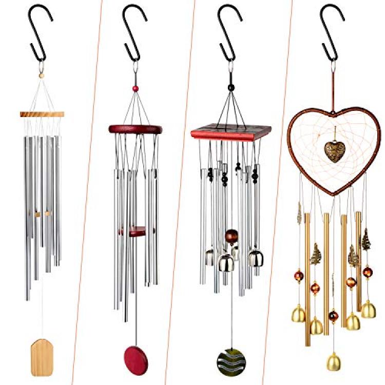 Wind Chime Parts,Wind Chimes Outdoor, s Hooks for Hanging,Wind Spinners  Outdoor Metal,Hooks for