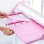 DedSecQAQ Portable Balcony Folding Hanging Clothes Hanger,Multifunction Adjustable Clothes Rack Indoor Outdoor Laundry Dryer White DedSecQAQ Portable Balcony Folding Hanging Clothes Hanger,Multifunction Adjustable Clothes Rack Indoor Outdoor Laundry Dryer White
