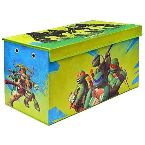 Teenage Mutant Ninja Turtles Folding Soft Storage Bench, Perfect Toy Boxes or Chest for Playrooms, Officially Licensed Product Teenage Mutant Ninja Turtles Folding Soft Storage Bench, Perfect Toy Boxes or Chest for Playrooms, Officially Licensed Product